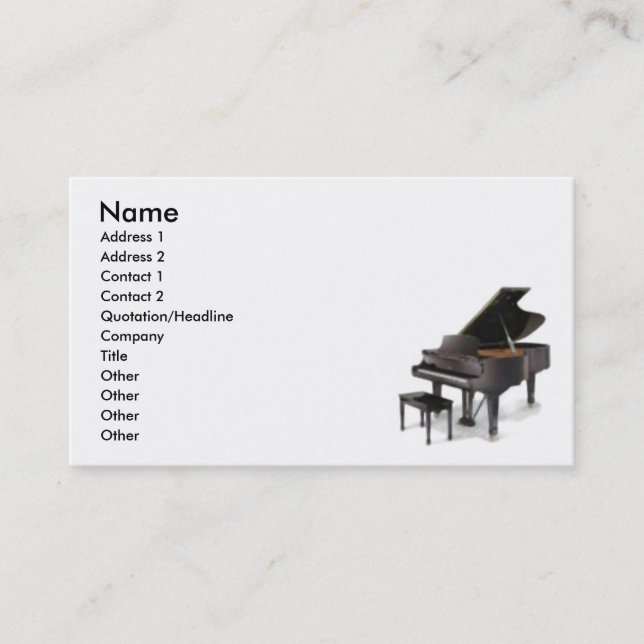 Carte de visite de piano (Devant)