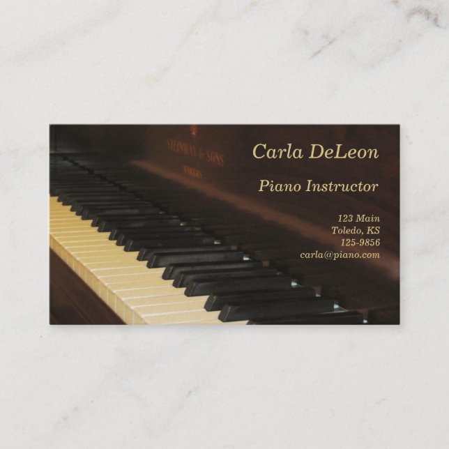 Carte de visite de piano (Devant)