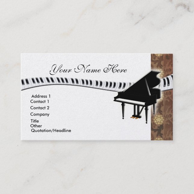 Carte de visite de piano à queue (Devant)