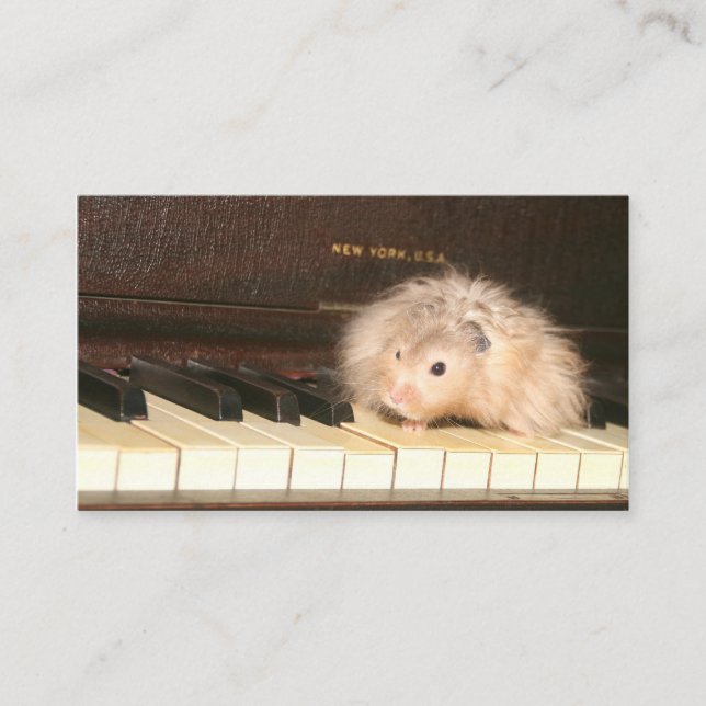 Carte de visite de piano de hamster (Devant)