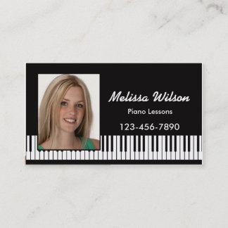 Carte de visite de piano de photo
