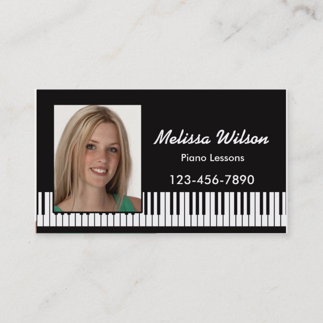 Carte de visite de piano de photo (Devant)