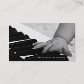 Carte de visite de piano quart de queue