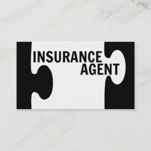 Carte de visite de pièce de puzzle de l'agent d'as