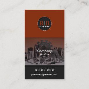 Carte de visite de pièces mécaniques