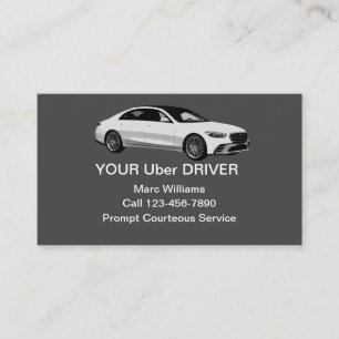 Carte de visite de pilote Uber de liaison personna