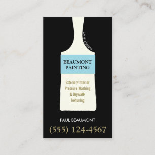 Carte de visite de pinceau peintre maison