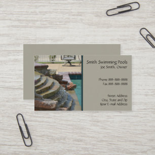 Carte de visite de piscine