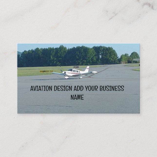 Carte de visite de piste de l'avion Cessna (Devant)