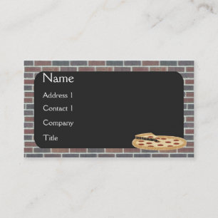 Carte de visite de pizza
