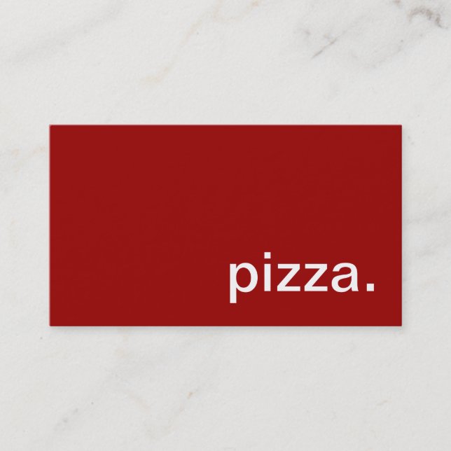 Carte de visite de pizza (Devant)