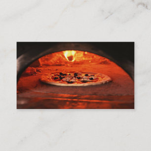 Carte de visite de pizza de cuisine