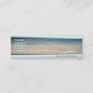 Carte de visite de plage