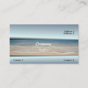 Carte de visite de plage