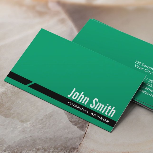 Carte de visite de Plaine Green Financial Advisor (Créateur téléchargé)