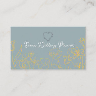 Carte de visite de planificateur de mariage
