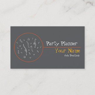 Carte de visite de planification de parti