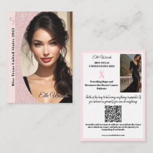 Carte de visite de plateforme de concours Paille