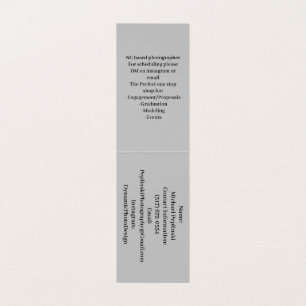 Carte de visite de pliage vertical personnalisé
