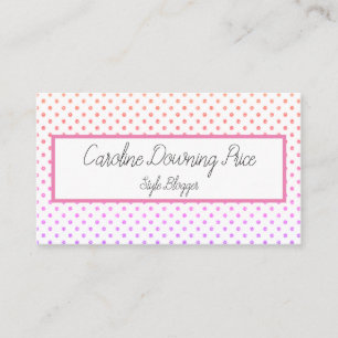 Carte de visite "de point de parties scintillantes