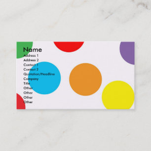 Carte de visite de point de polka