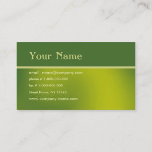 Carte De Visite De pointe - vert