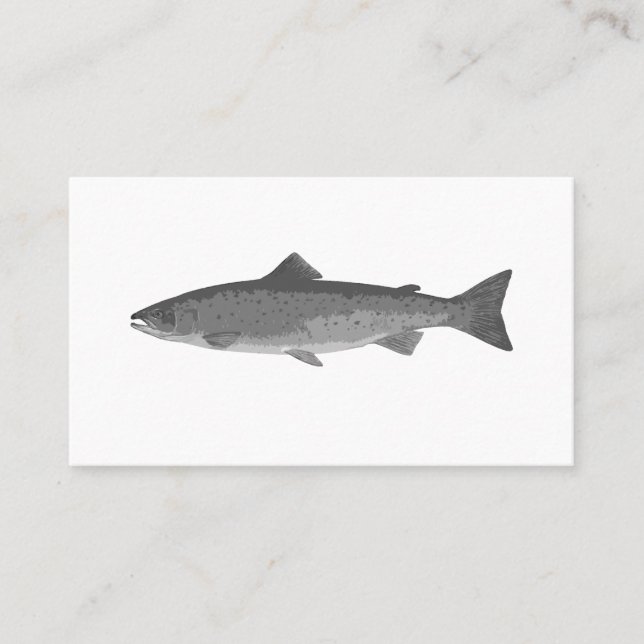carte de visite de poisson gris (Devant)