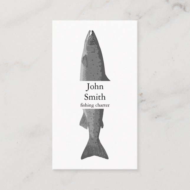 Carte de visite de poissons (Devant)