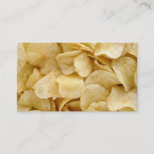 Carte de visite de pommes chips