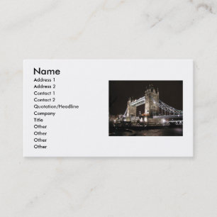 Carte de visite de pont