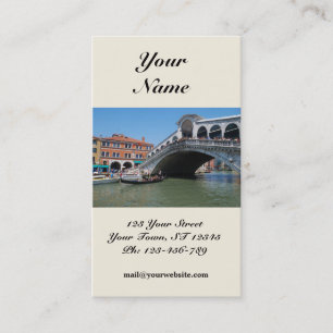 Carte de visite de pont de Rialto