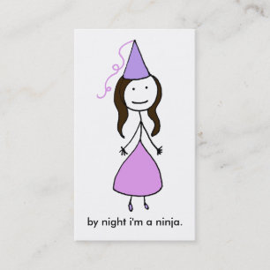Carte de visite de princesse Ninja