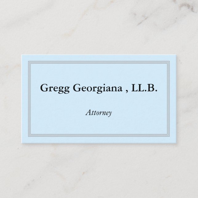 Carte de visite de procureur personnalisable et pr (Devant)