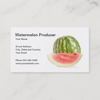Carte de visite de producteur de pastèque