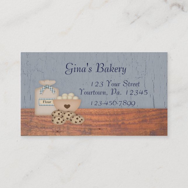 Carte de visite de produits cuits (Devant)