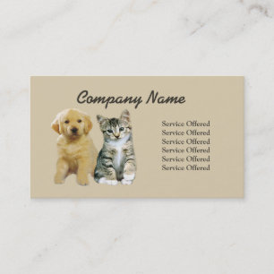 Carte de visite de produits et de services