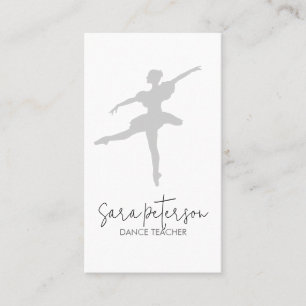 Carte de visite de professeur de danse danseur