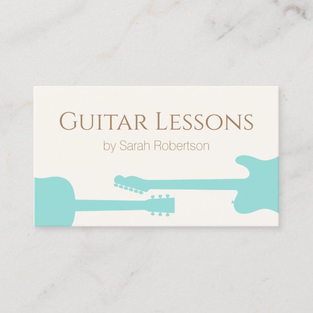 Carte de visite de professeur de guitare (Devant)