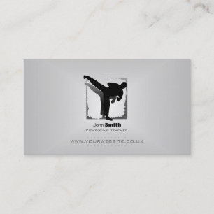 Carte de visite de professeur de Kickboxing