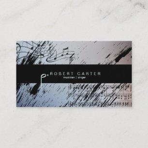 Carte de visite de professeur de musique de