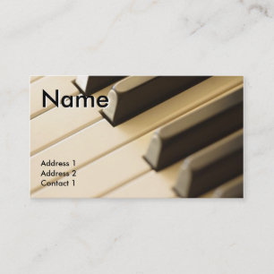 CARTE DE VISITE DE PROFESSEUR DE PIANO