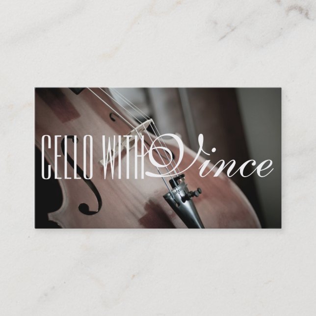 Carte de visite de professeur de violoncelle de st (Devant)
