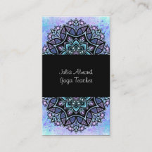 Carte de visite de professeur de yoga