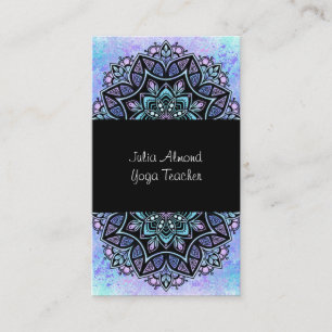 Carte de visite de professeur de yoga