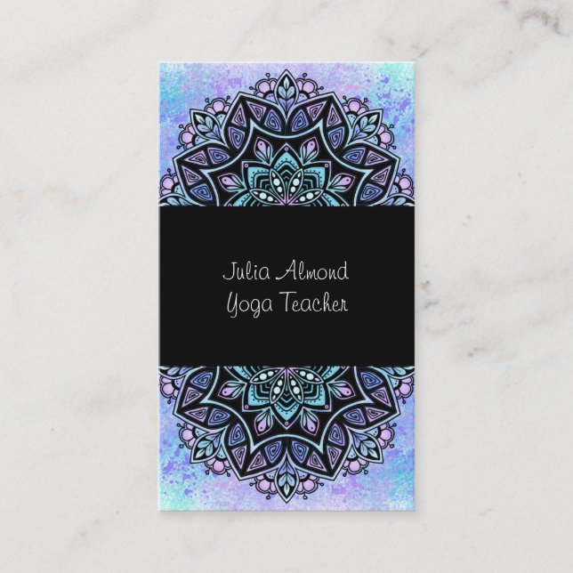 Carte de visite de professeur de yoga (Devant)