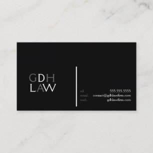 Carte de visite de professionnel d'avocat de