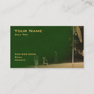 Carte de visite de professionnel de golf