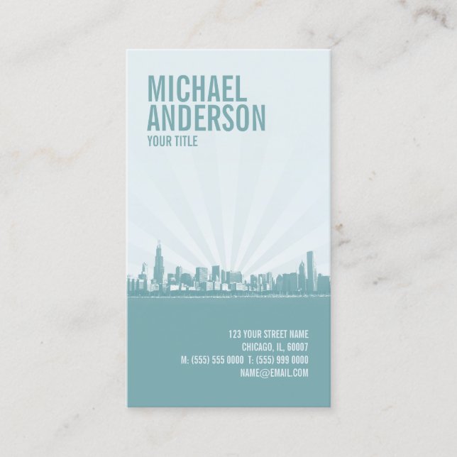Carte de visite de professionnel d'horizon de (Devant)