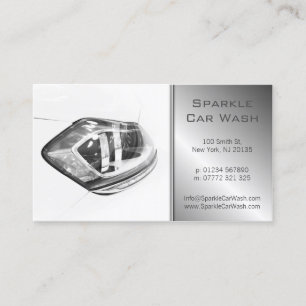 Carte de visite de projecteur de voiture blanc mod