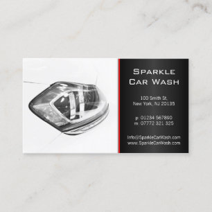 Carte de visite de projecteur de voiture blanc mod